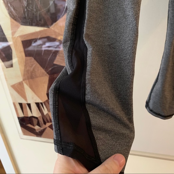 Lululemon Train Times Crop 17" Heathered Black 4 - Picture 9 of 12